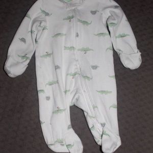 Newborn footed pajamas